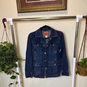 Isaac Mizrahi Dark Blue Jean Jacket